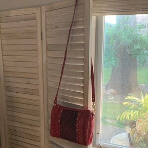 Red and Black Crossbody Bag